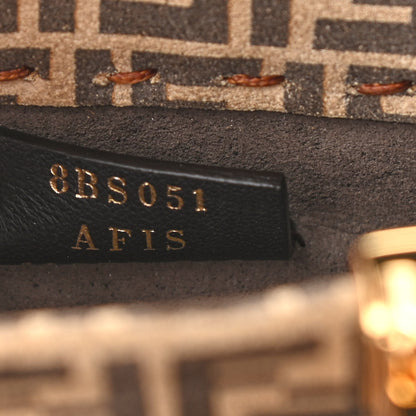 Fendi Suede Vitello King Micro FF Mini Fendi Sunshine Shopper Tote Nude Maya Brown 7 of 9