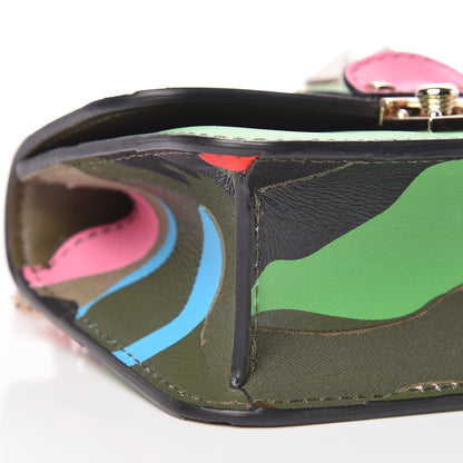 Valentino Garavani Nappa Canvas Camouflage Mini Glam Lock Rockstud Flap Multicolor 5 of 11