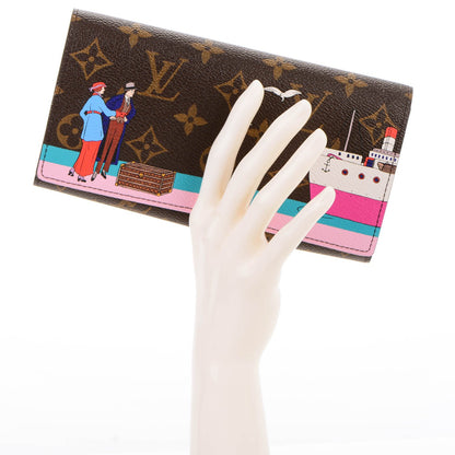 Louis Vuitton Monogram 2016 Christmas Animation Sarah Wallet Rose Ballerine 2 of 7