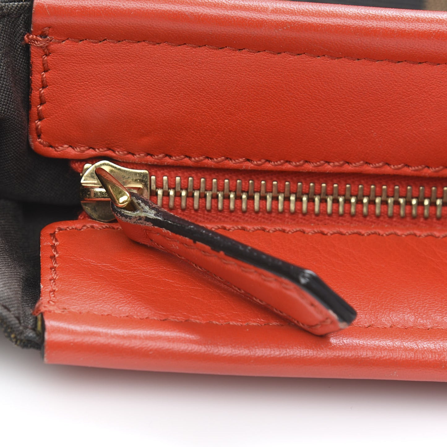 Pequin Vitello Roll Tote Tobacco Papavero