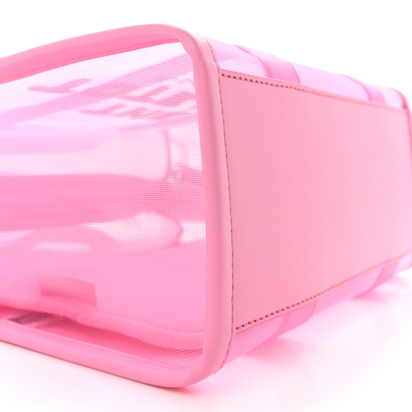 Nylon The Mesh Small Tote Bag Candy Pink