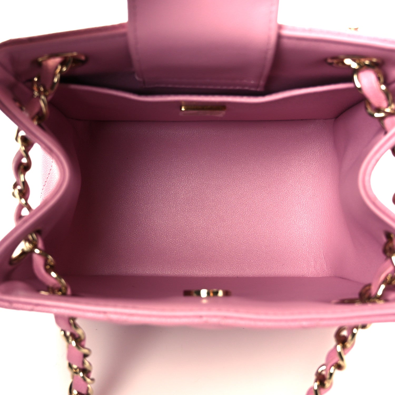 Chanel Caviar Quilted Mini Bucket Bag Pink 5 of 10
