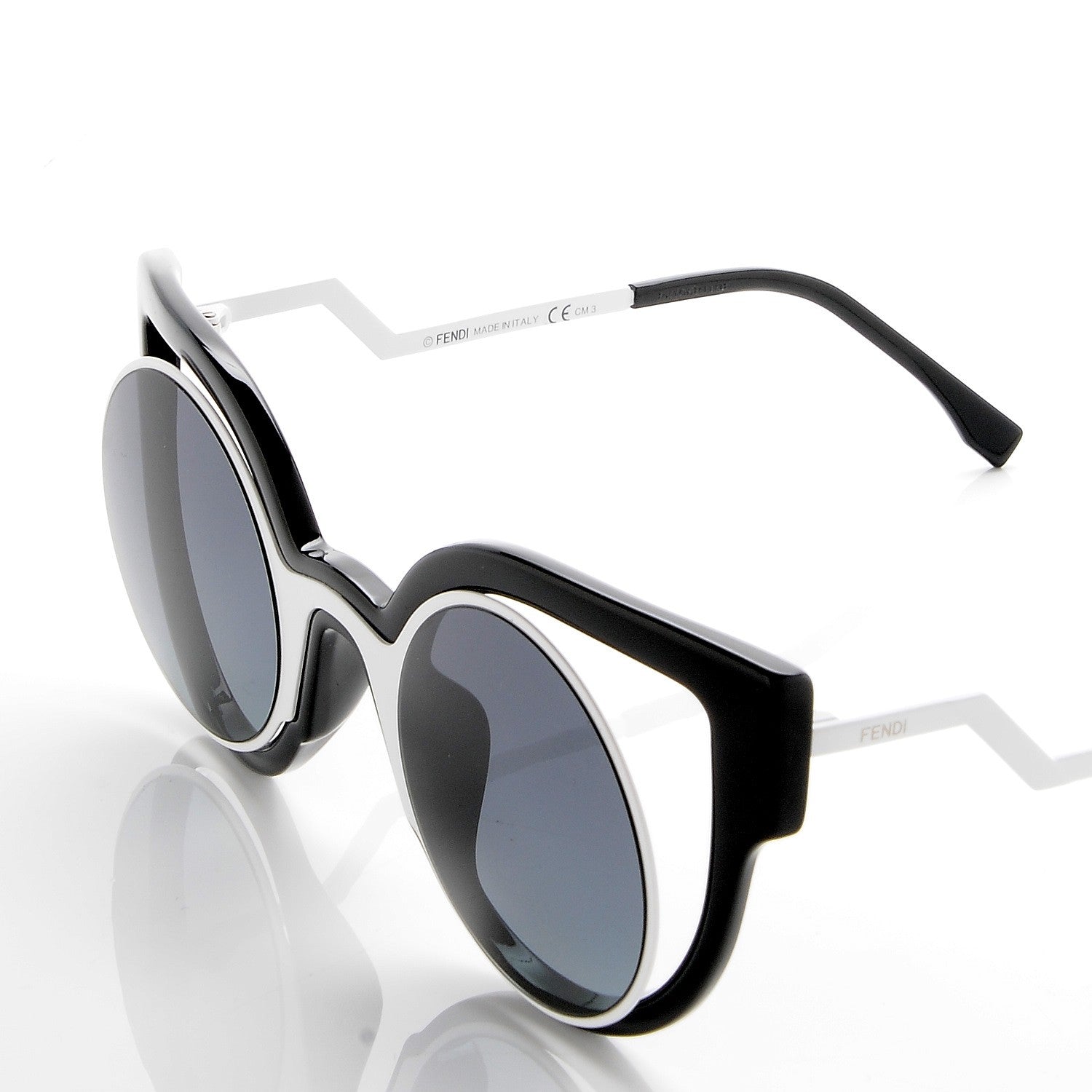 Fendi Paradeyes Sunglasses FF 0137/S White Black 5 of 9