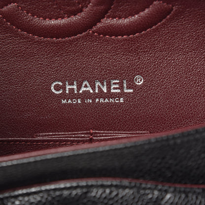 Chanel Caviar Quilted Medium Double Flap Black 8 of 11