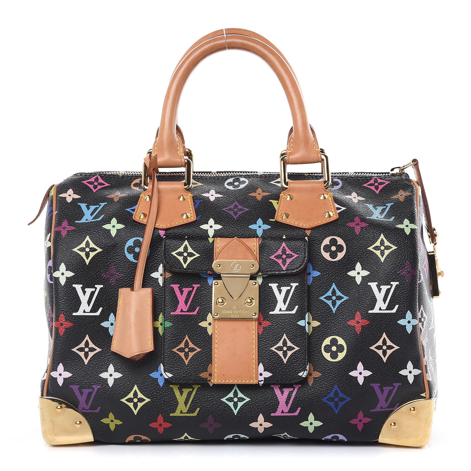 Louis Vuitton Monogram Multicolor Speedy 30 Black 1 of 15