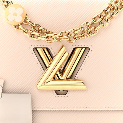 Louis Vuitton Epi Twist Monogram Flower Chain Shoulder Bag MM Quartz White 7 of 10