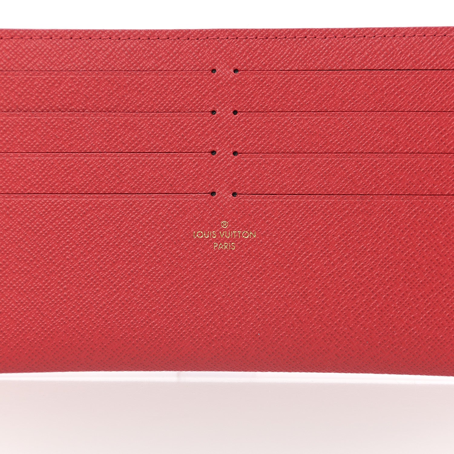 Louis Vuitton Calfskin Felicie Card Holder Insert Cherry 5 of 5