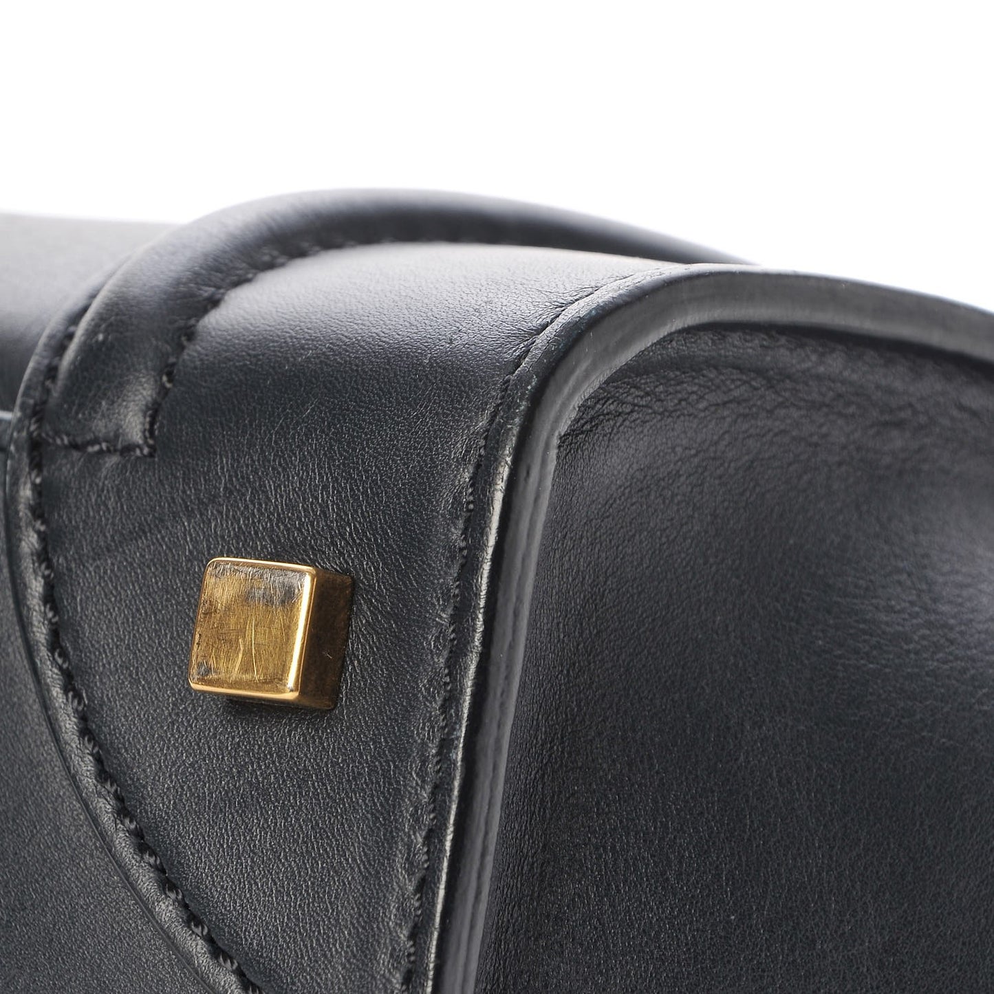 Smooth Calfskin Mini Luggage Navy Blue