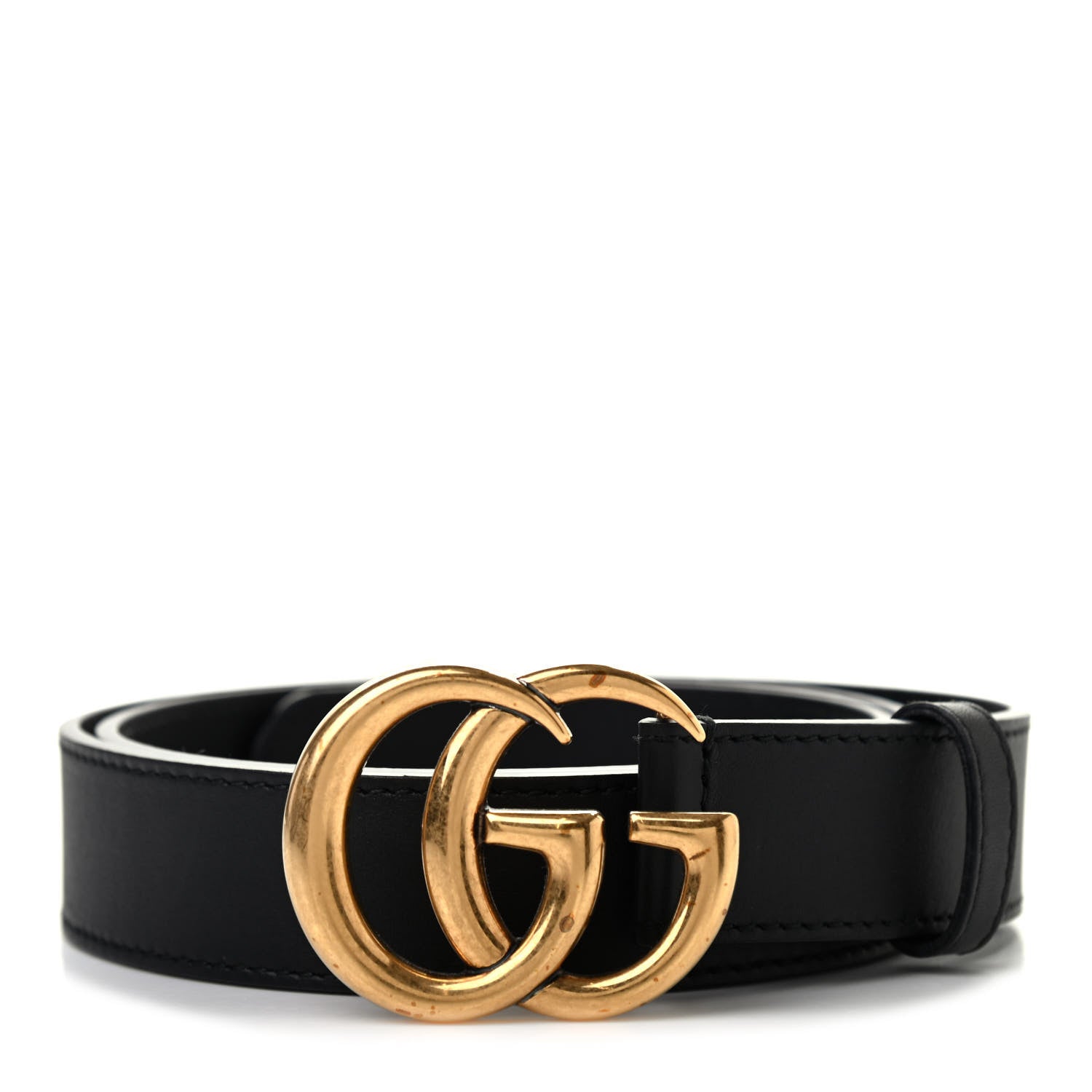 Gucci Calfskin Double G 30mm Belt 90 36 Black 1 of 6