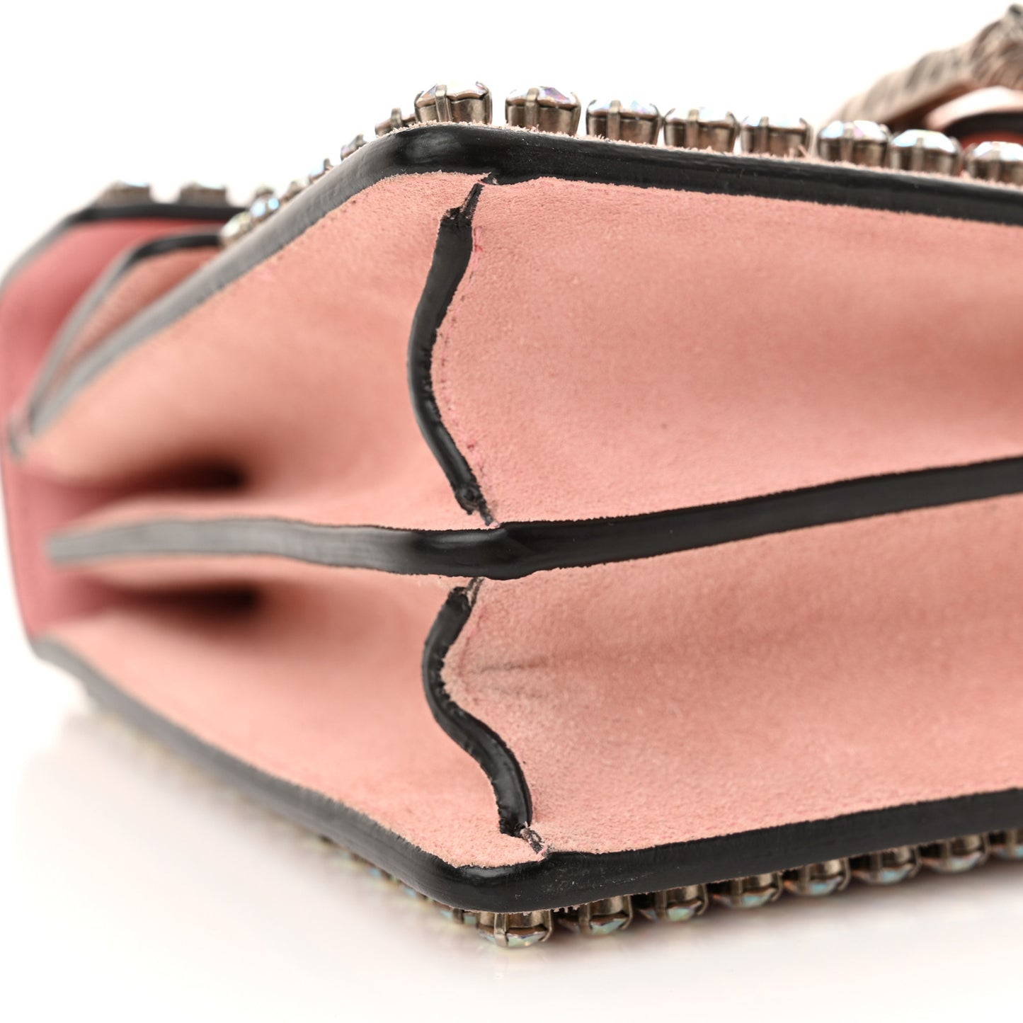Suede Crystal Small Dionysus Shoulder Bag Peonia