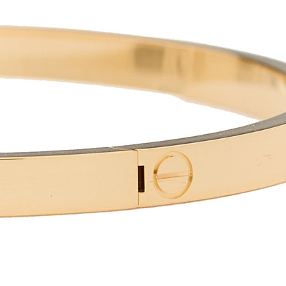 Cartier 18K Yellow Gold 6 Diamond Small LOVE Bracelet 16 7 of 9