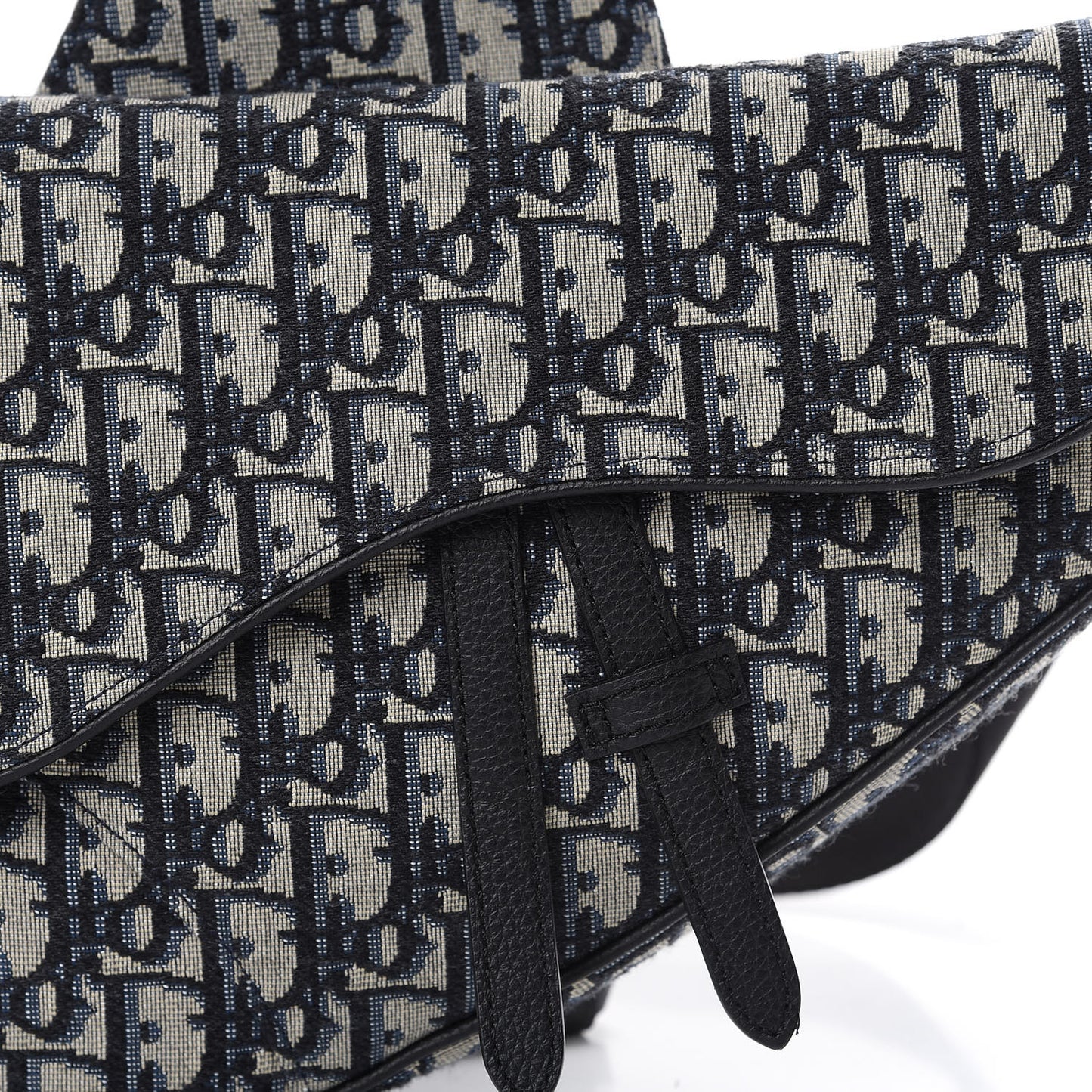 Oblique Mens Saddle Bag Blue
