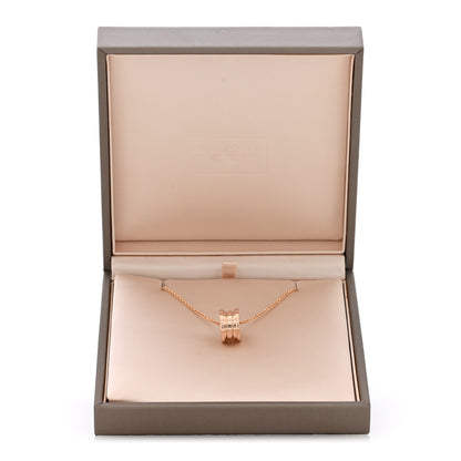 Bulgari 18K Rose Gold B.Zero1 Pendant Necklace 6 of 6