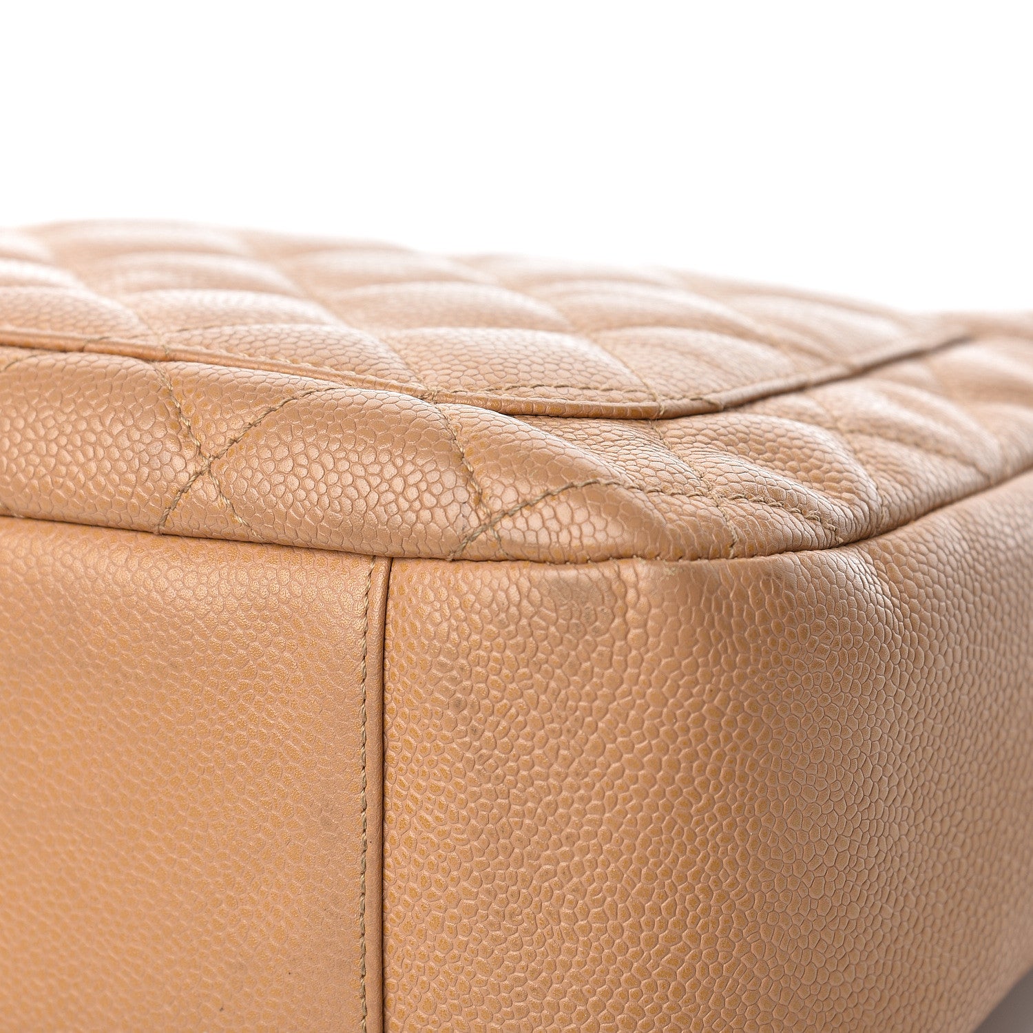 Chanel Caviar Quilted Timeless CC Shoulder Bag Beige 16 of 30