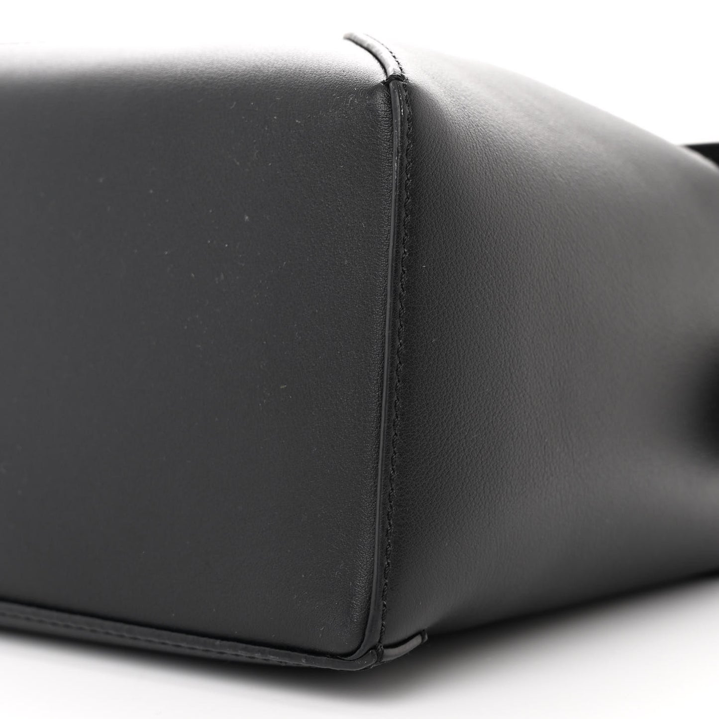 Calfskin Small Puzzle Edge Bag Black