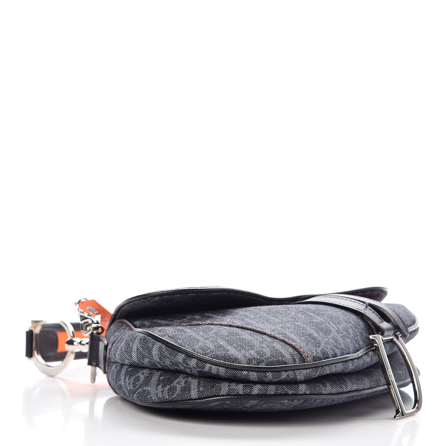 Denim Monogram Flight Saddle Bag
