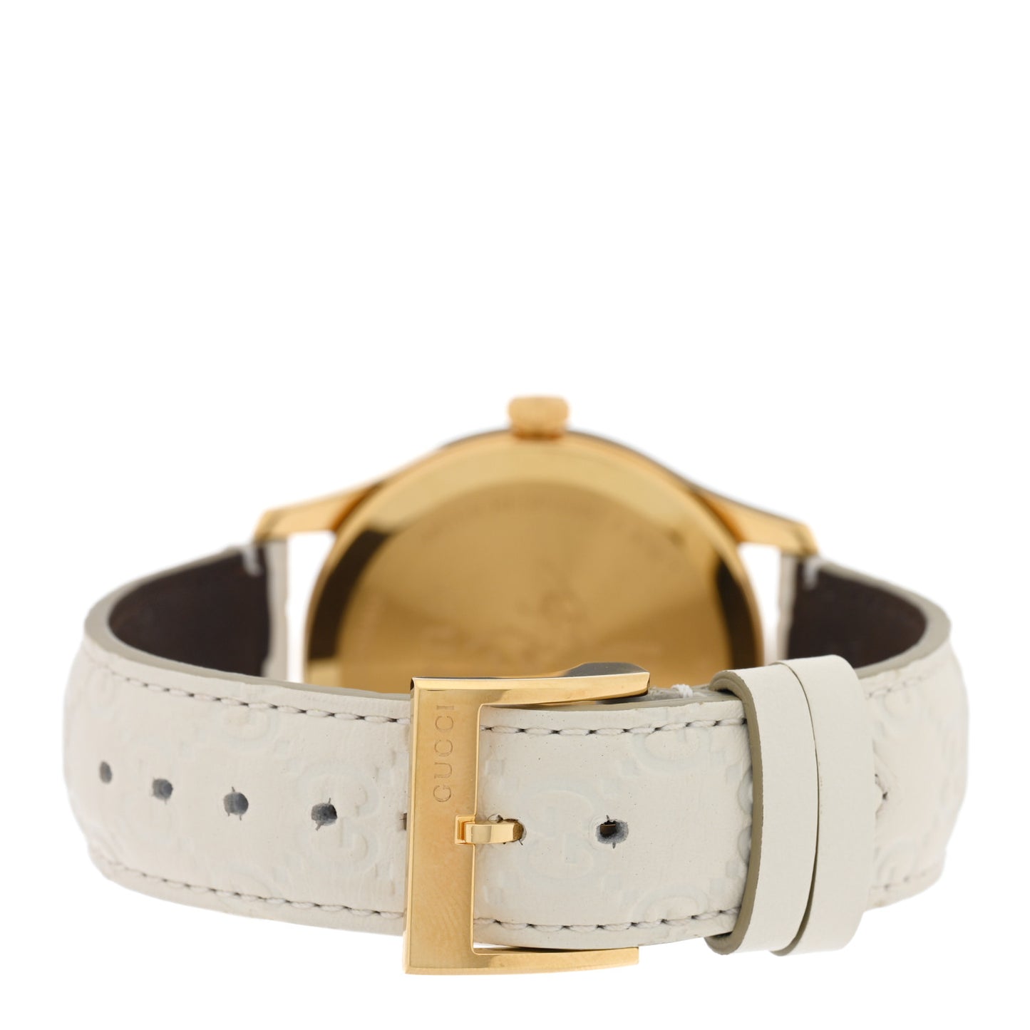 Stainless Steel Calfskin 38mm G-Timeless Quartz Watch White