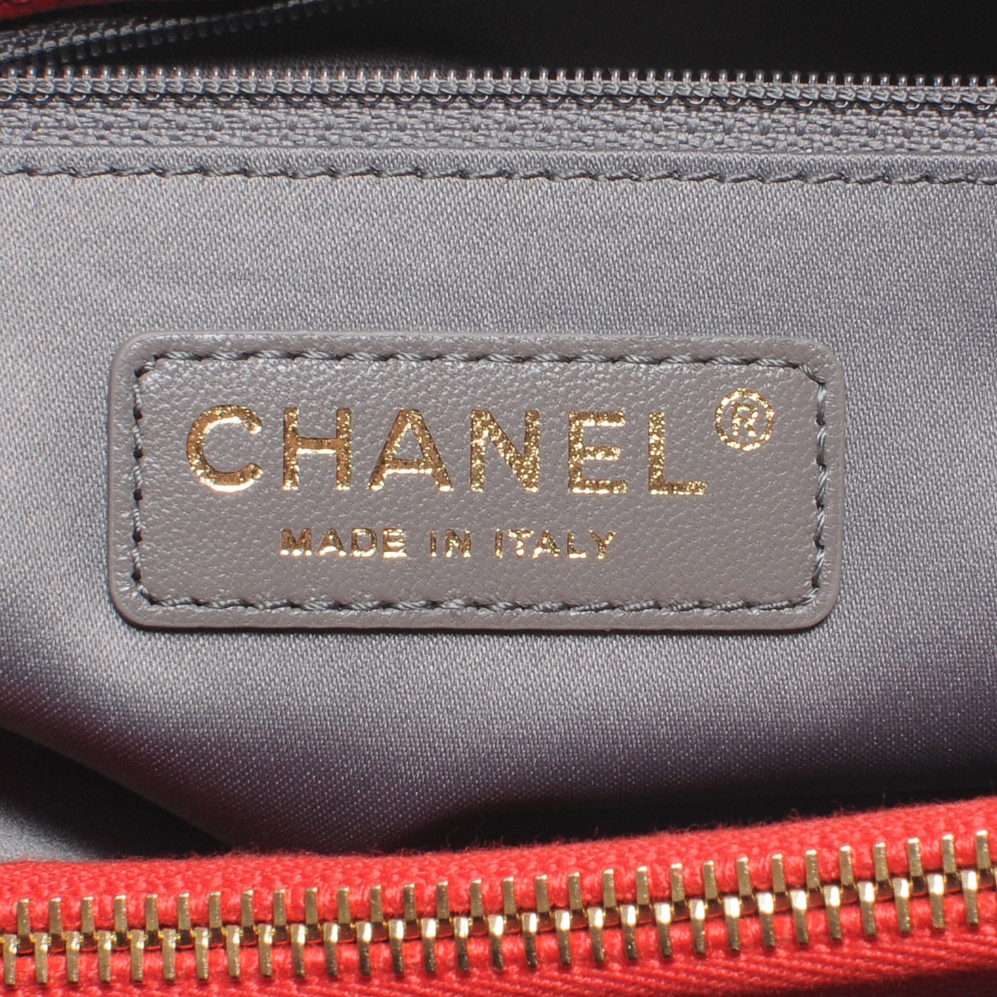Chanel Caviar Grand Shopping Tote GST Red 7 of 8