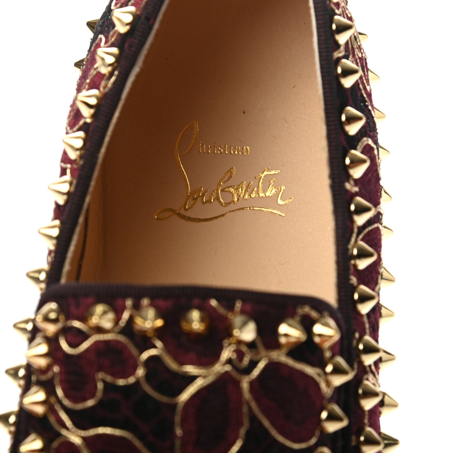 Mesh Guipure Womens Pik Boat Flats 37 Burgundy