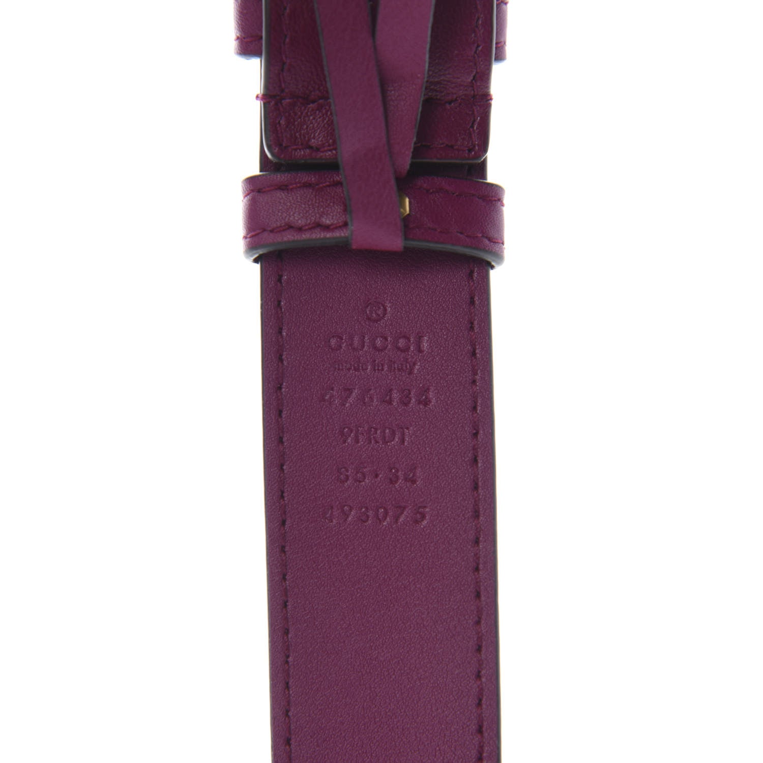 Gucci Velvet Matelasse GG Marmont Belt Bag 85 34 Fuchsia Violet Cyclamen 10 of 11
