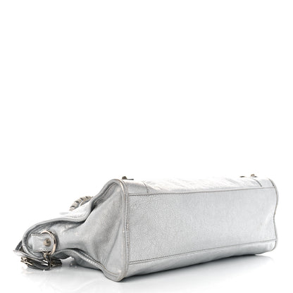 Balenciaga Metallic Agneau Giant 12 Silver Hardware City Gris Aluminum 5 of 11