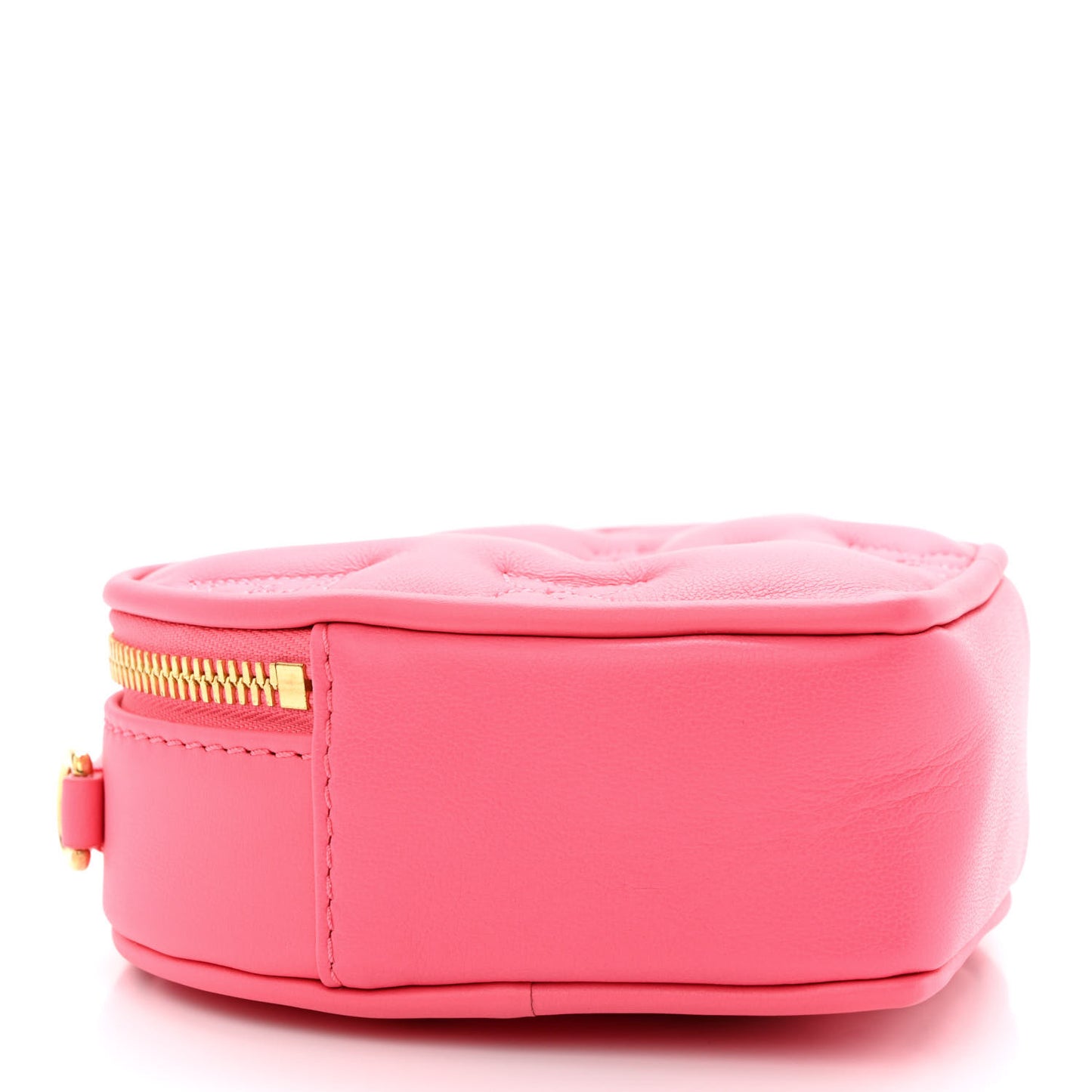 Calfskin Embroidered Monogram Pop My Heart Bag Pouch Dragon Fruit Pink
