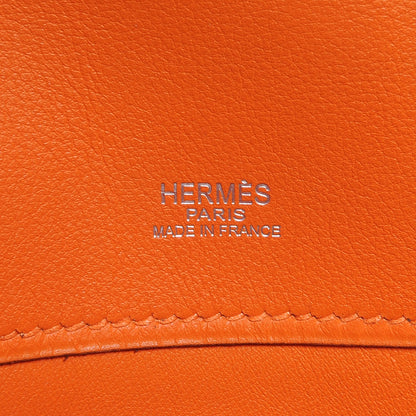 Hermes Swift Kelly Cut Clutch Pochette Orange 7 of 8