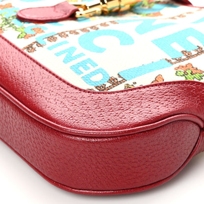 Gucci Canvas Calfskin 100 Centennial Music Small Jackie 1961 Hobo Ivory Red 9 of 9