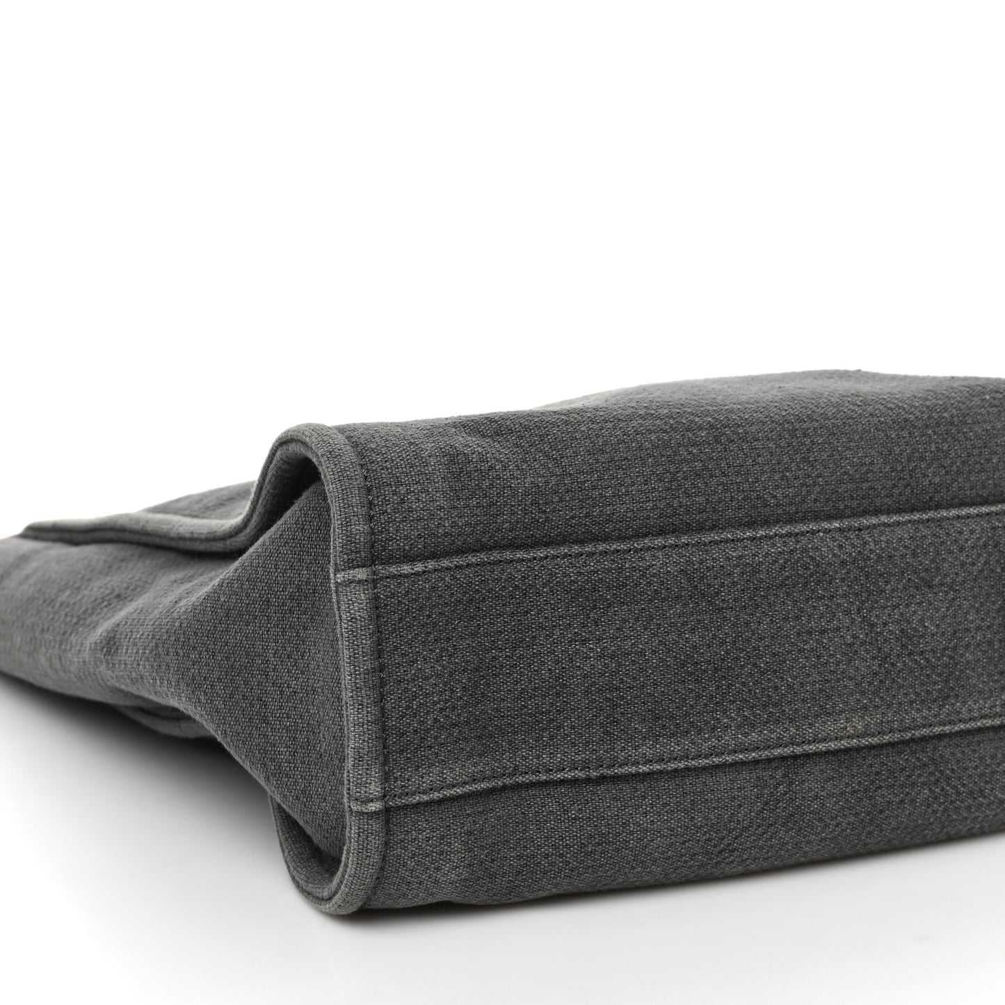 Canvas Mini Deauville Tote Dark Grey
