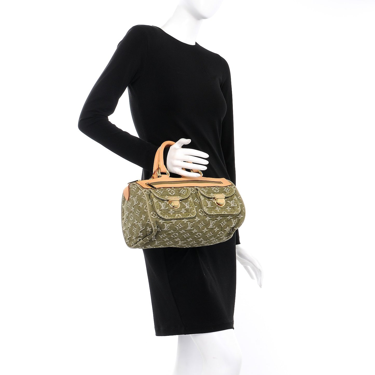 Monogram Denim Neo Speedy Lichen