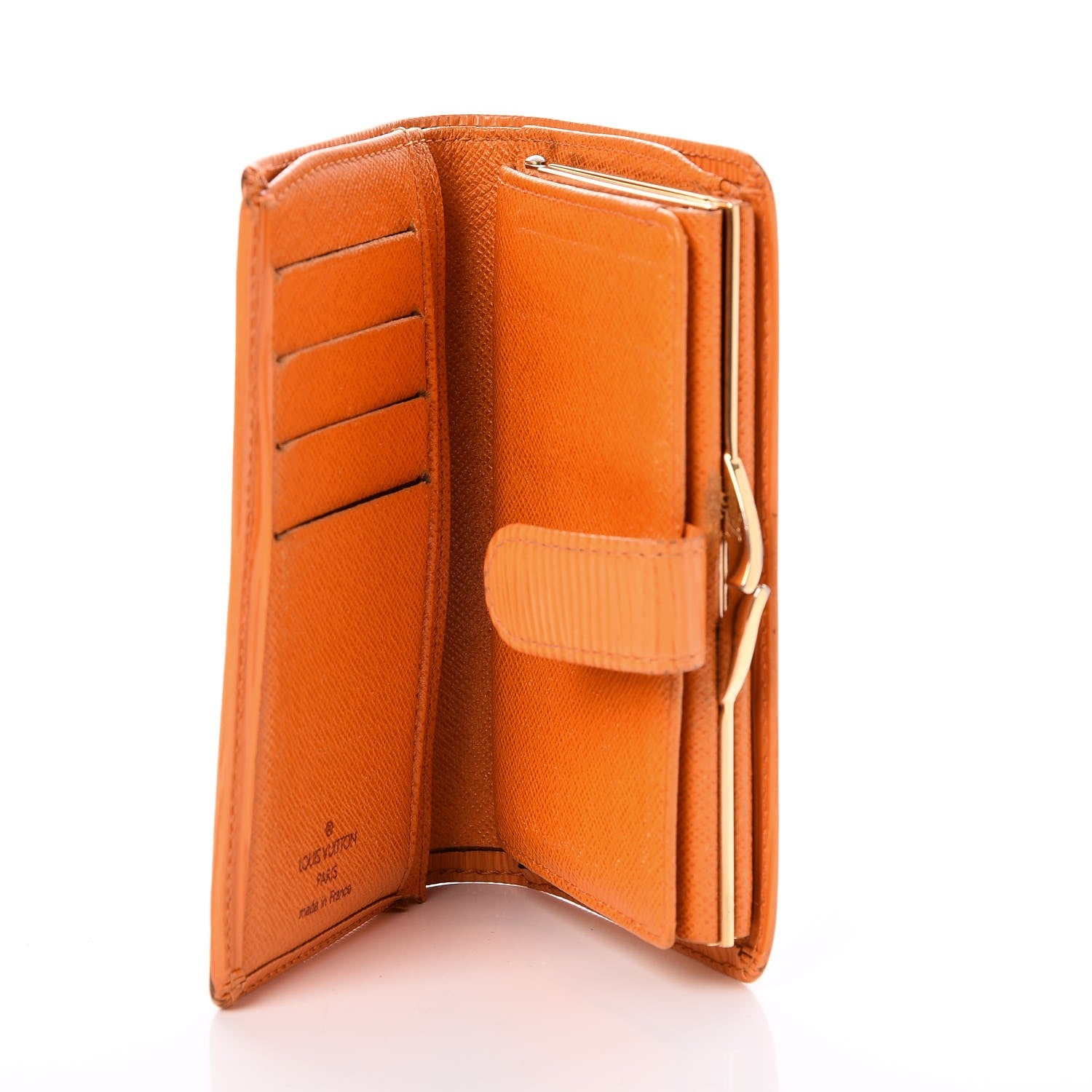 Louis Vuitton Epi French Purse Wallet Mandarin 5 of 14