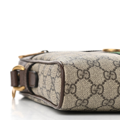 Gucci GG Supreme Monogram Web Small Ophidia Messenger Bag Brown 8 of 9