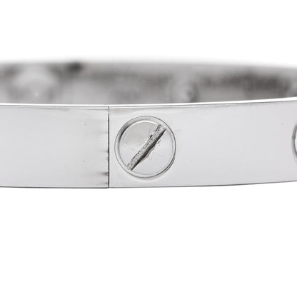 Cartier 18K White Gold 10 Diamond LOVE Bracelet 16 4 of 7