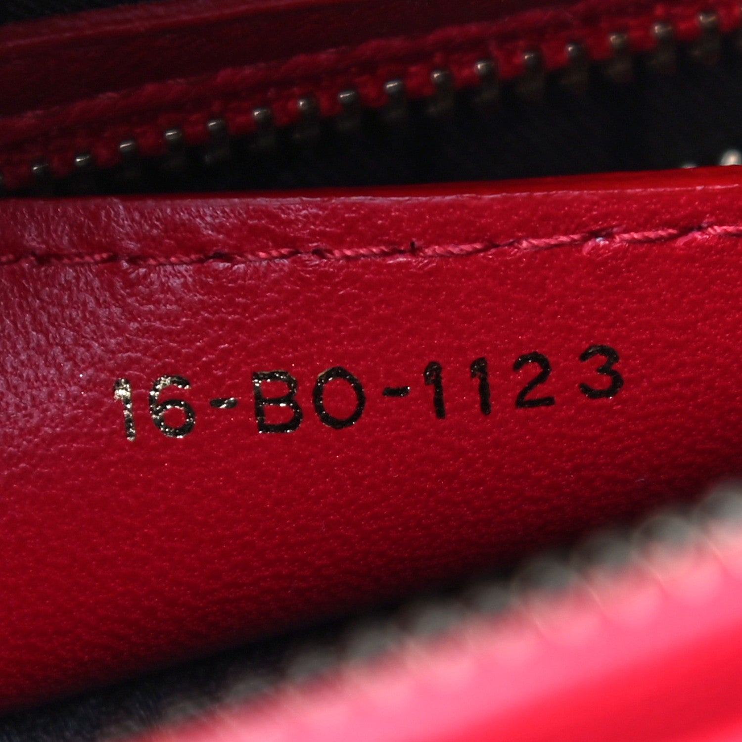 Christian Dior Lambskin Cannage Medium Lady Dior Red 9 of 11