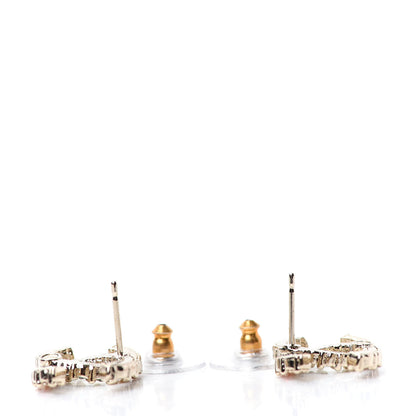 Chanel Crystal Over The Rainbow CC Earrings Gold Multicolor 3 of 4