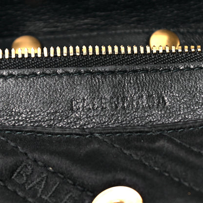 Balenciaga Satin Jacquard Logo Matelasse BB Wallet On Chain Black 6 of 8