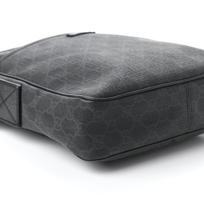 Gucci GG Supreme Monogram Messenger Bag Black Grey 6 of 11