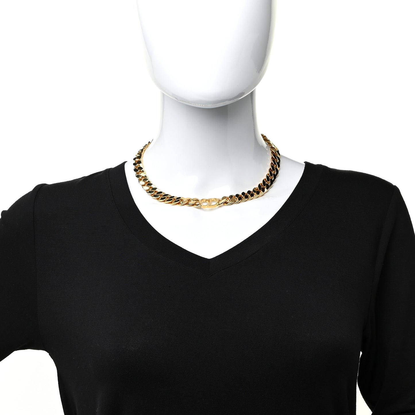 Metal Danseuse Etoile Chain Choker Necklace Gold