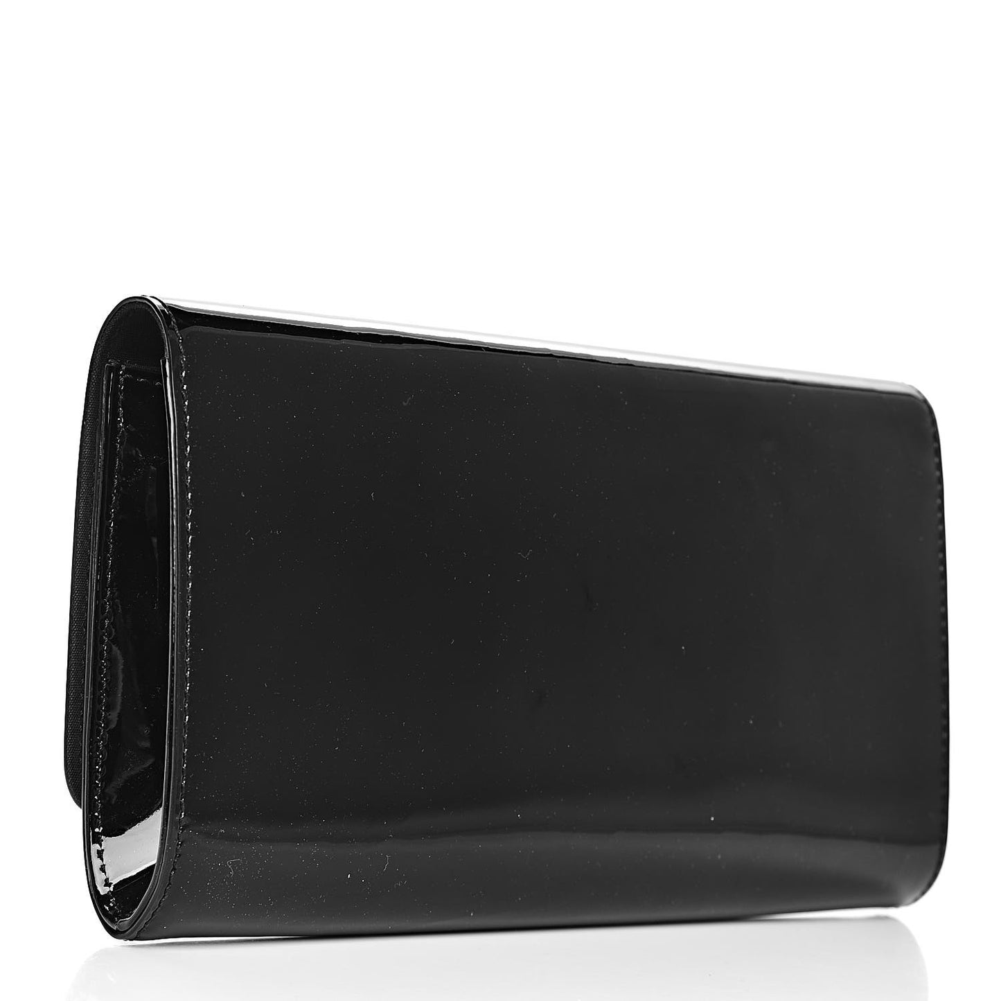 Patent Louise Clutch Black