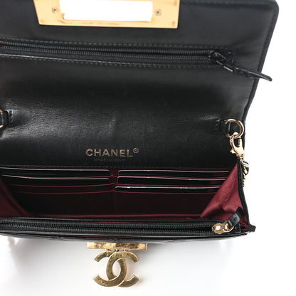 Chanel Lambskin Quilted Golden Class Wallet on Chain WOC Black 5 of 9