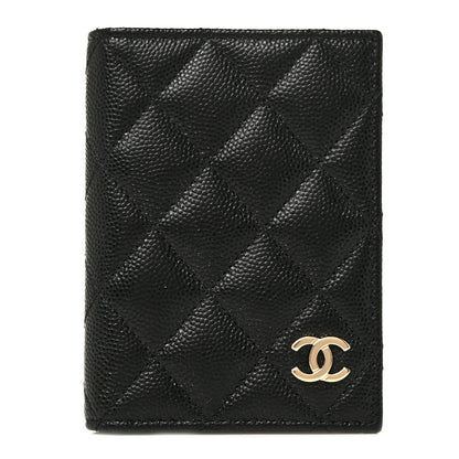 Chanel Caviar Quilted Card Holder Wallet Black 1 of 9