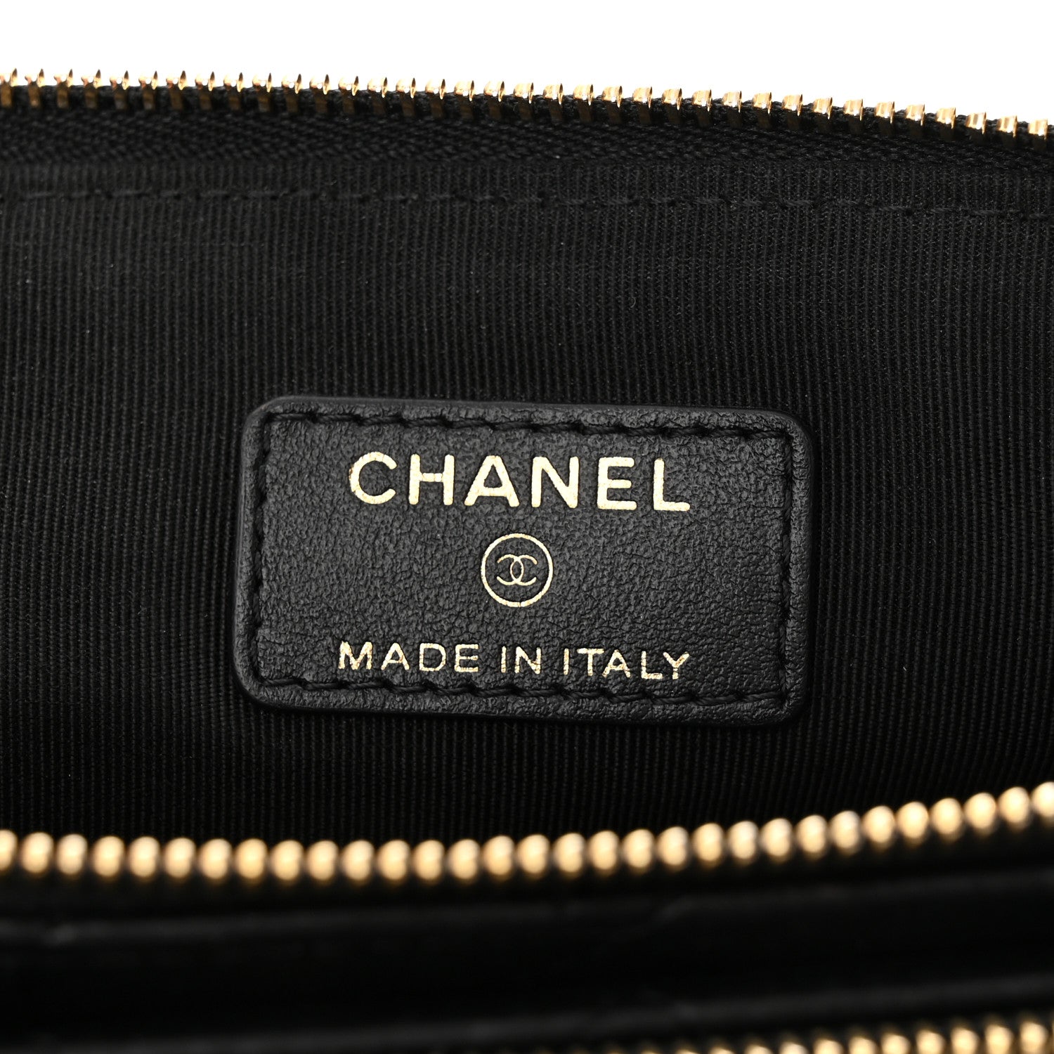 Chanel Shiny Lambskin Quilted Medium Double Case With Strap Black 7 of 11