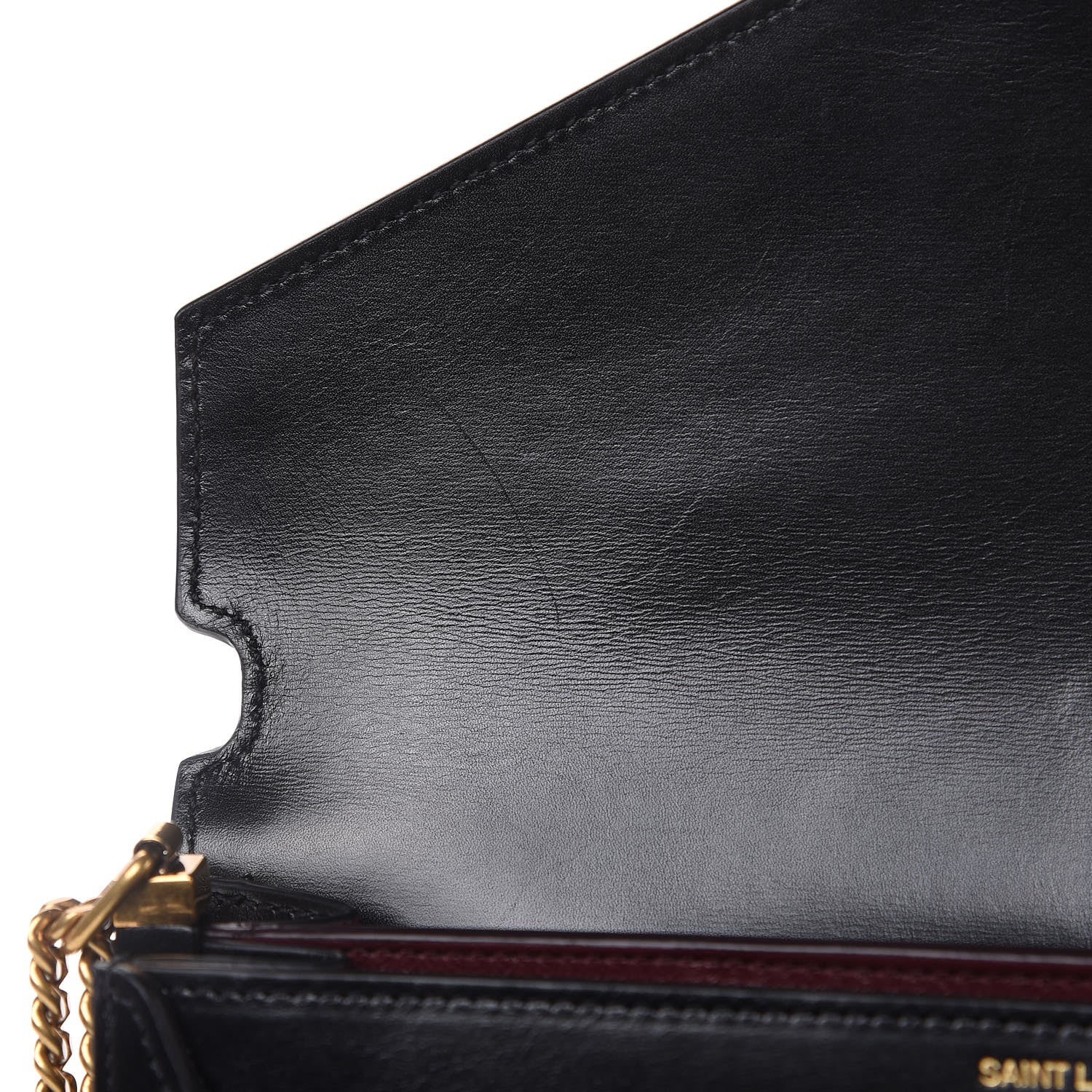 Saint Laurent Smooth Calfskin Monogram Cassandra Clasp Bag Black 10 of 15