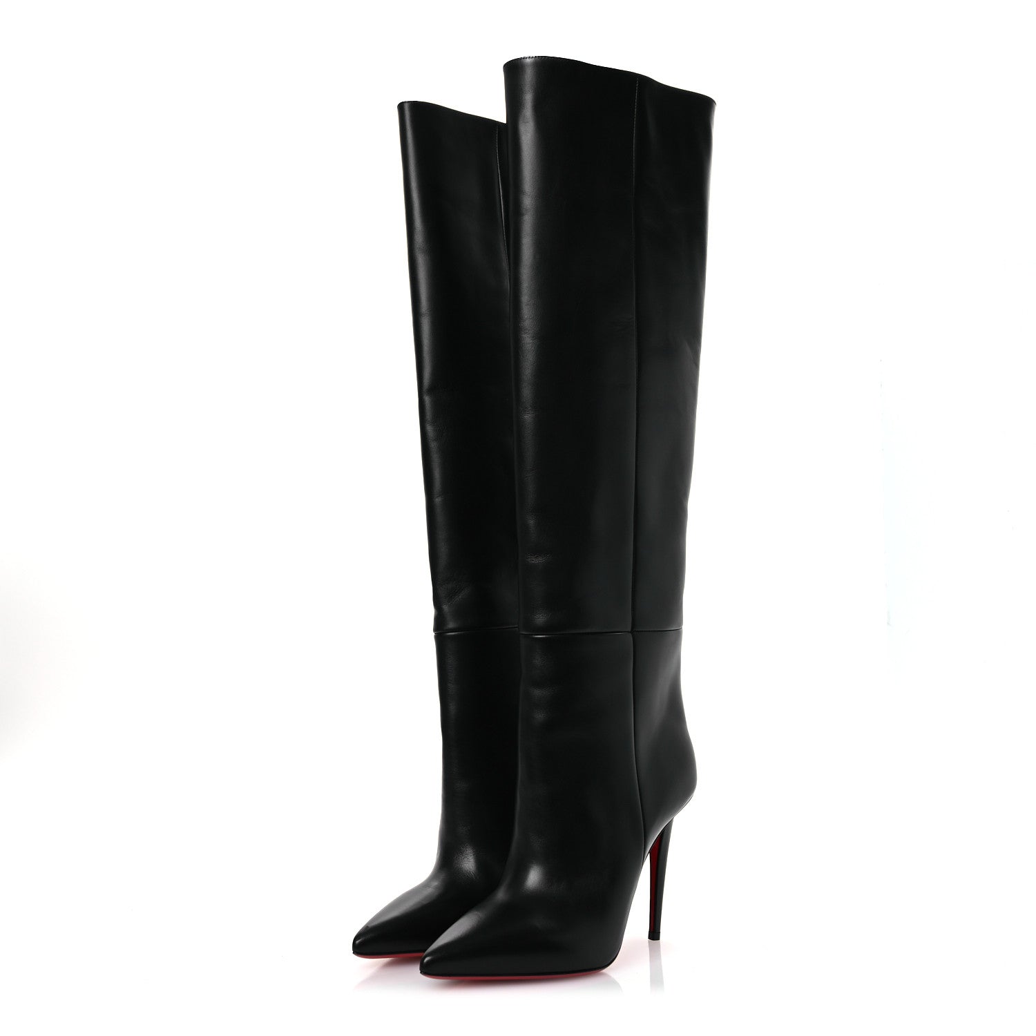 Christian Louboutin Calfksin Astrilarge Botta Knee Boots 39.5 Black 4 of 10