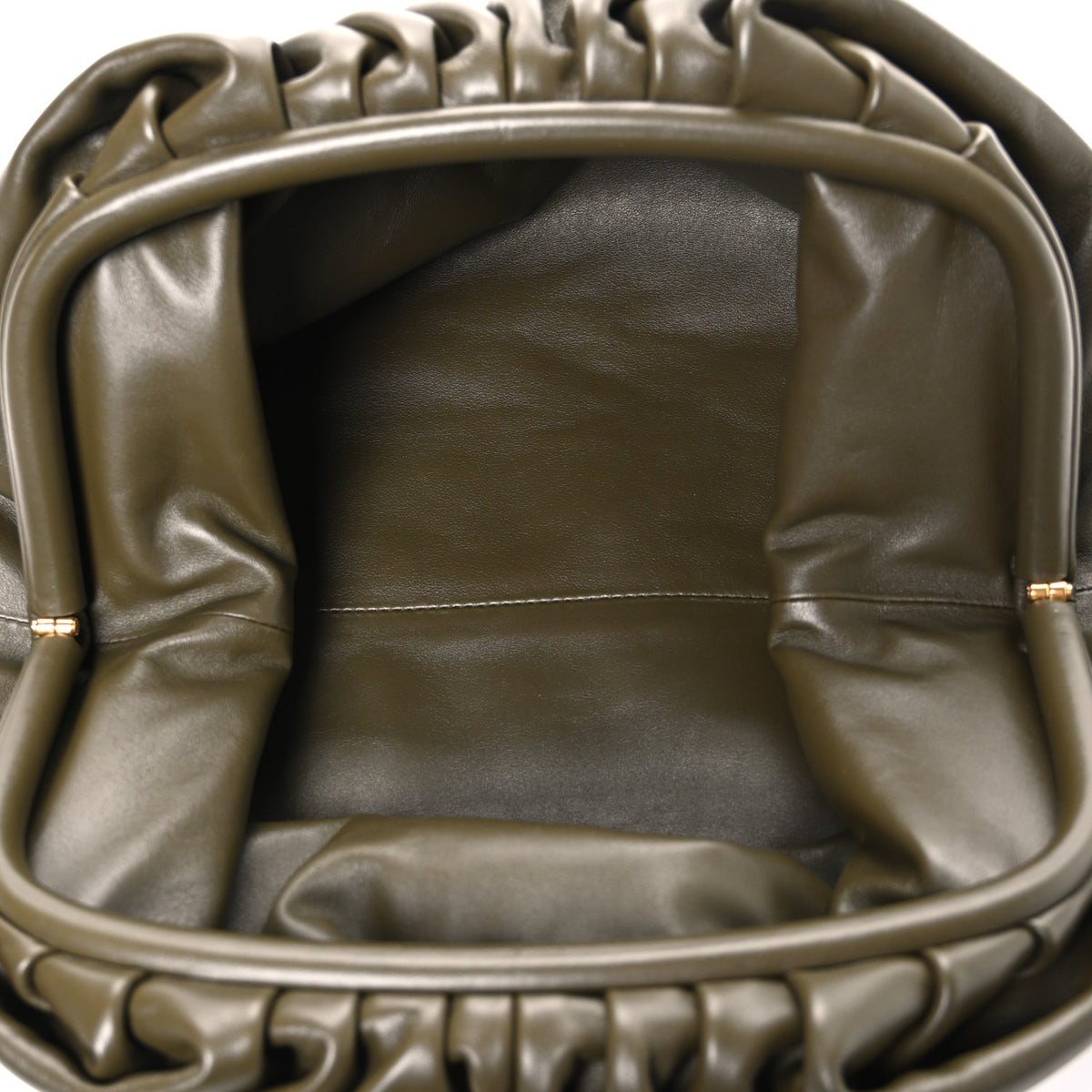 Smooth Butter Calf The Pouch Oversized Clutch Mud