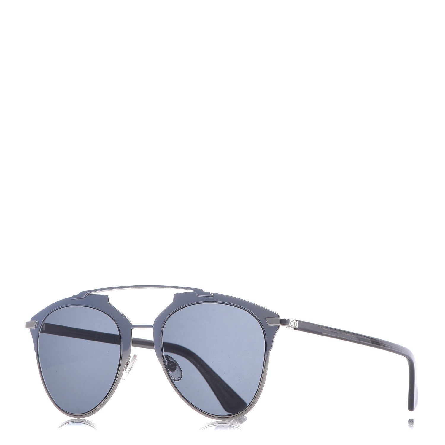 Christian Dior Reflected Sunglasses Silver Black 1 of 9