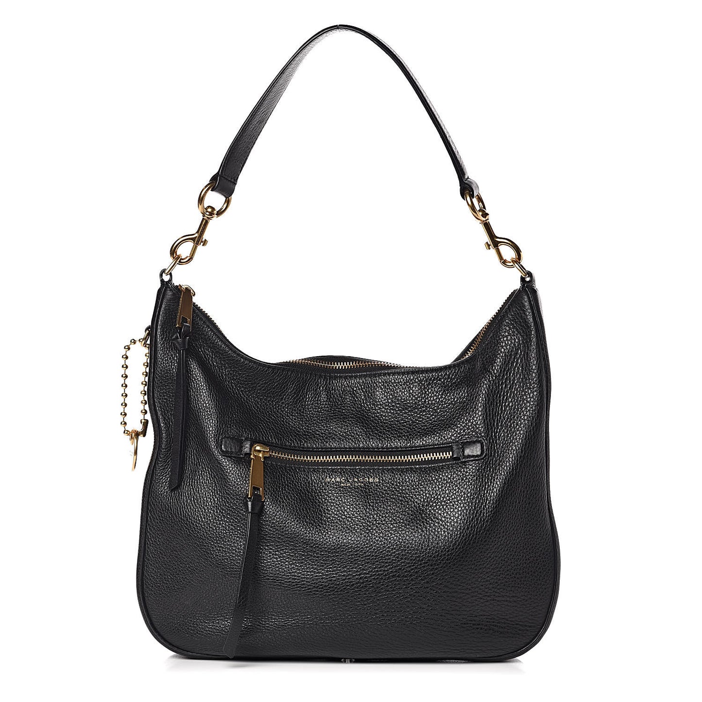Pebbled Calfskin Hobo Black