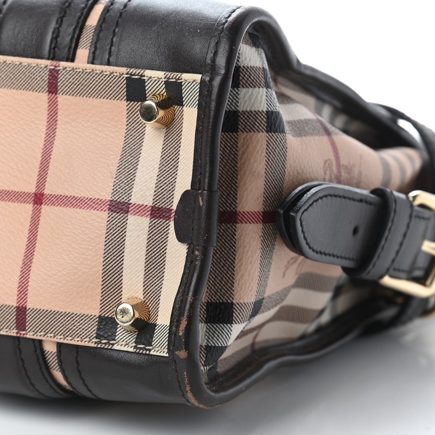 Haymarket Check Minford Portrait Tote Chocolate