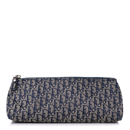 Christian Dior Monogram Pencil Pouch Blue 1 of 13