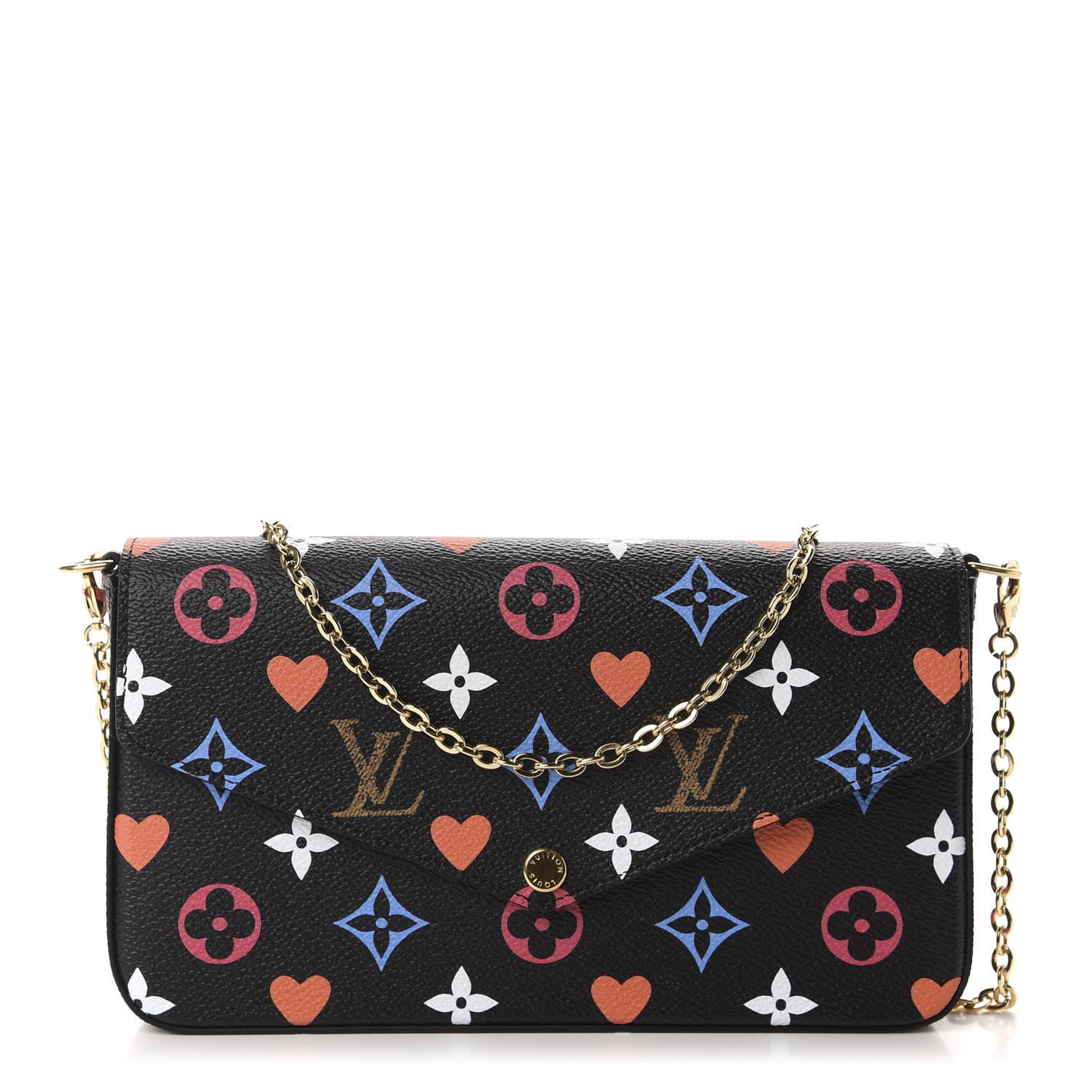 Game On Felicie Chain Wallet Black